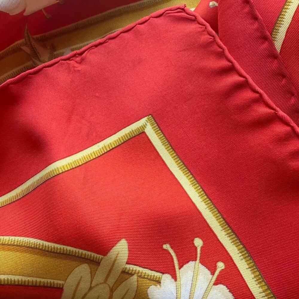 Vintage 1990’s Hermes, Caraibes silk scarf - Picture 4 of 5